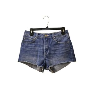 Billabong Jean Shorts Size 27 Mid High Rise Raw Hem